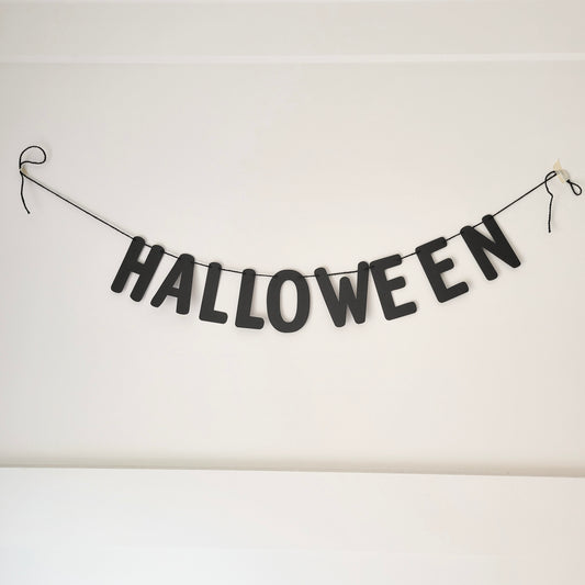 Guirlande de lettres Halloween / Noir