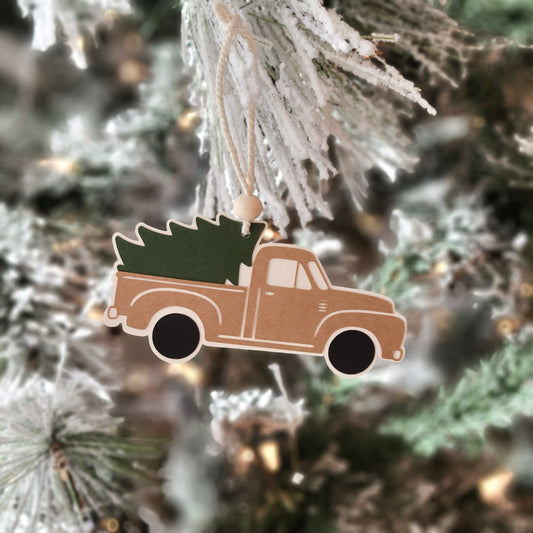 Truck Ornament / Forest Green