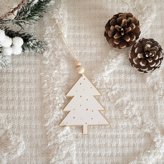 Christmas tree ornament / White